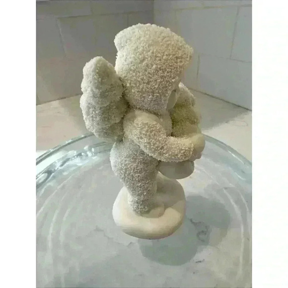 Department 56 Snowbabies Holding Small Tree With One On Back Christmas Winter - Picture 7 of 11